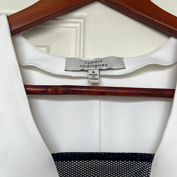 ROBERT RODRIGUEZ | Women's Bonded Techno Flounced Top Sz US 6 - Picture 6 of 8